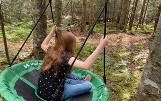 Forest Domes Trail Swing with Child
