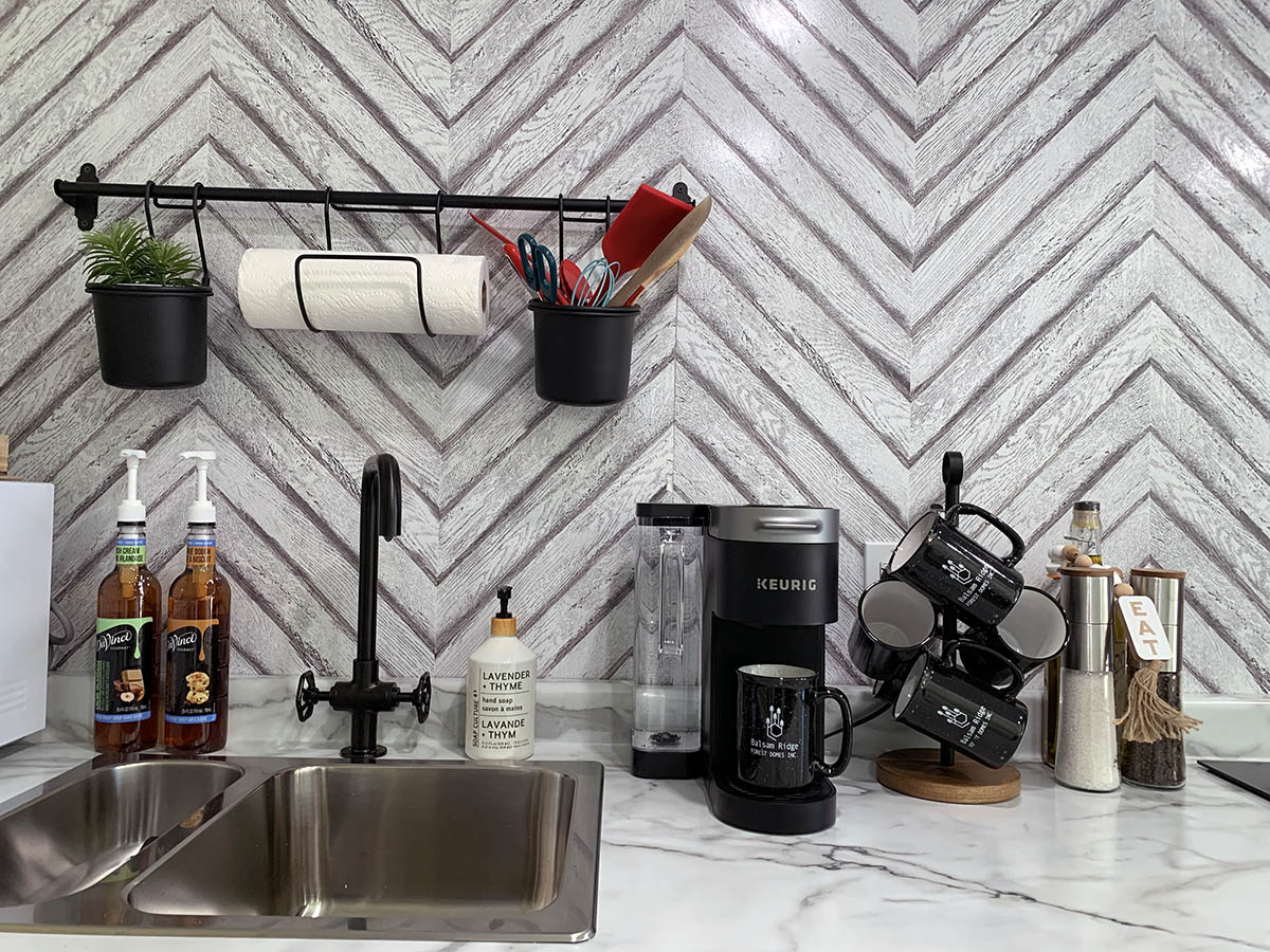Farmhouse Dome Sink and Coffee Supplies