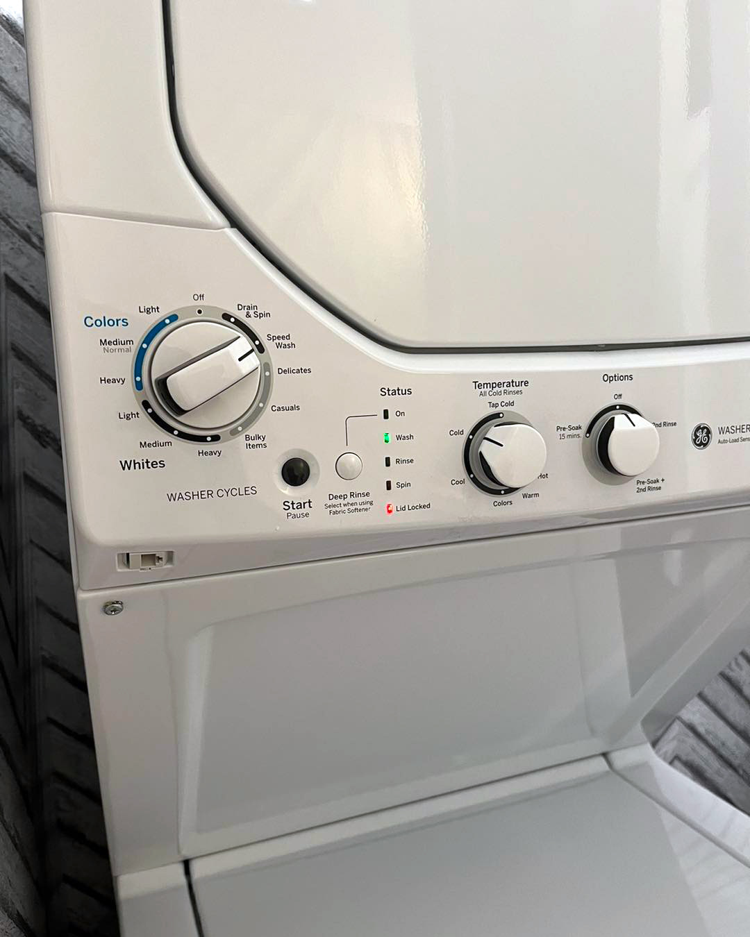 Farmhouse Dome Washer and Dryer Close-Up