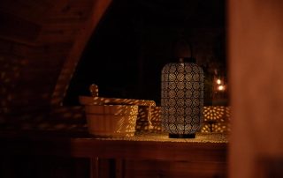 Anchor Dome Solar Lantern in Sauna