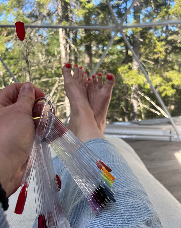 Pedicure at Balsam Ridge