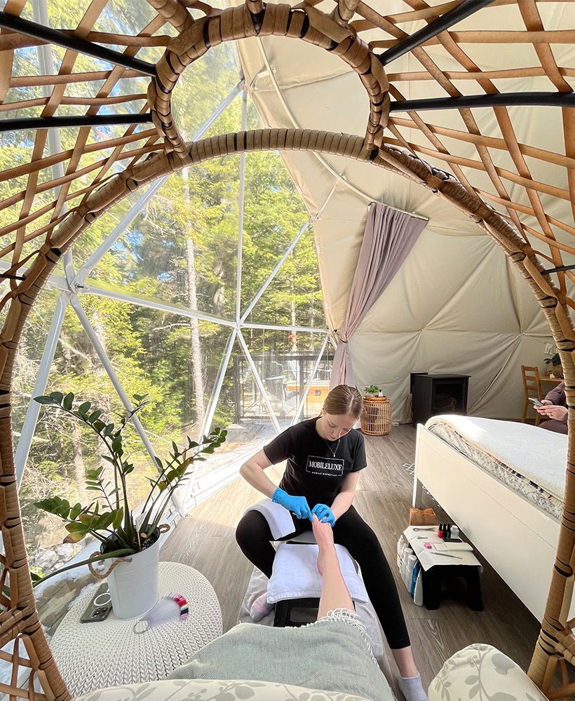 MobileLuxe Spa Services at Balsam Ridge Forest Domes MobileLuxe Spa Services at Balsam Ridge Forest Domes